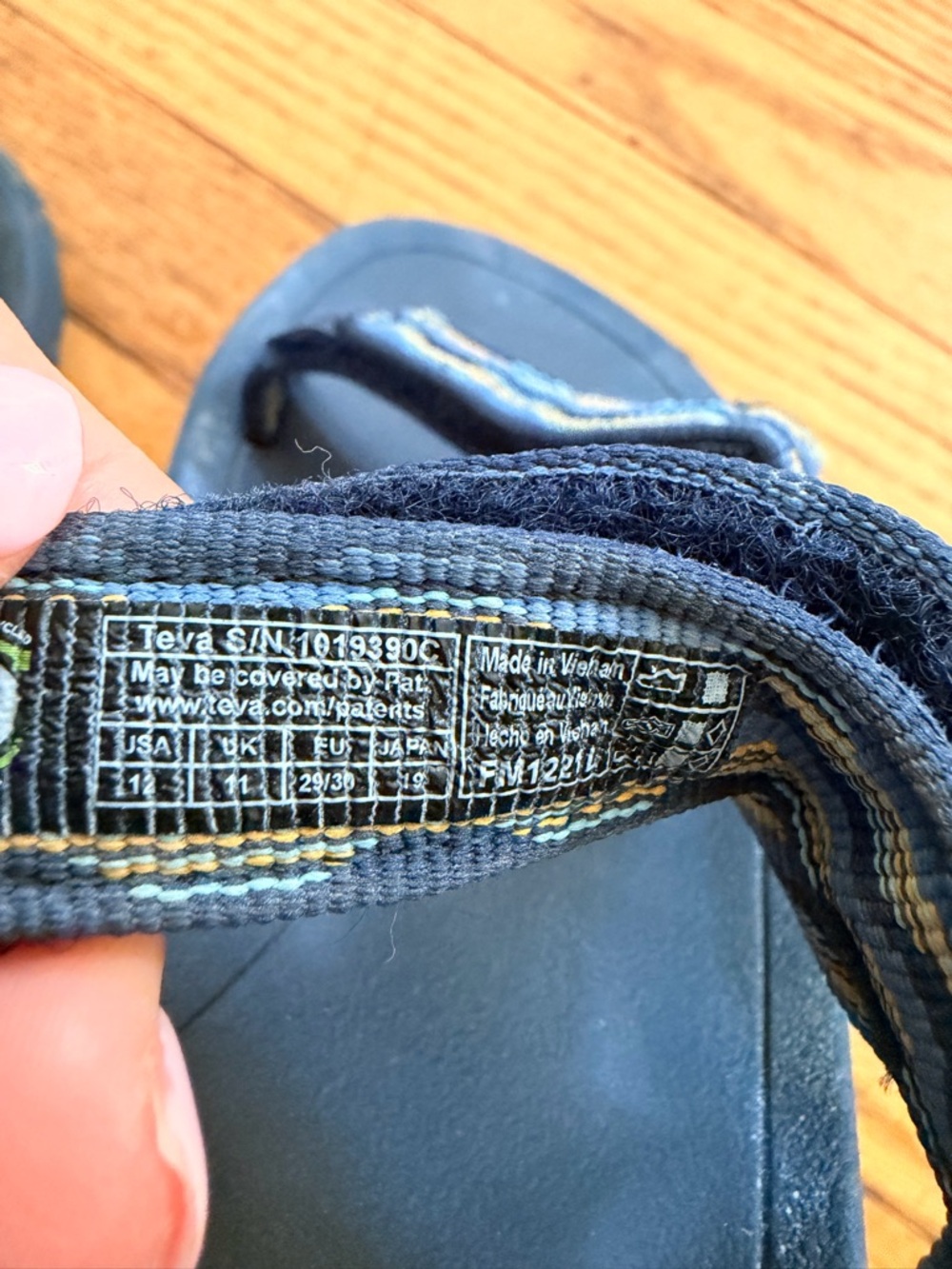 Teva Kid's Hurricane XLT 2 Sandal Kishi Dark Blue Size 12 - Picture 7 of 7